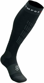 Juoksusukat Compressport Alpine Ski Full Socks Black/Steel Grey T4 Juoksusukat - 2