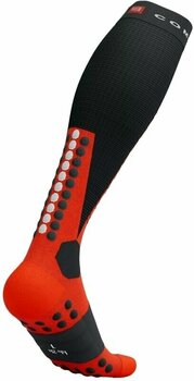 Löparstrumpor Compressport Ski Mountaineering Full Socks Black/Red T1 Löparstrumpor - 3