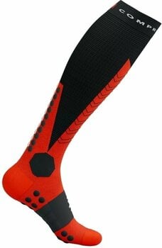 Löparstrumpor Compressport Ski Mountaineering Full Socks Black/Red T2 Löparstrumpor - 2