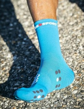 Running Socks
 Compressport Pro Racing Socks v4.0 Run High Mosaic Blue/Magnet T2 Running Socks - 4