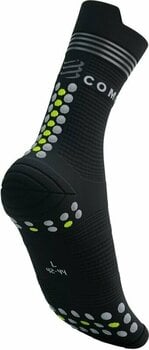 Juoksusukat Compressport Pro Racing v4.0 Run High Black/Fluo Yellow T3 Juoksusukat - 2