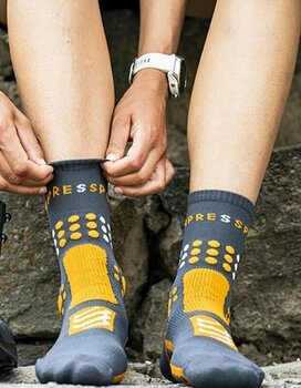 Meias de corrida Compressport Trekking Socks Magnet/Autumn Glory T2 Meias de corrida - 3