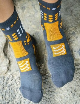 Κάλτσες Τρεξίματος Compressport Trekking Socks Magnet/Autumn Glory T2 Κάλτσες Τρεξίματος - 4