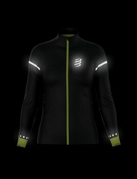 Running jacket
 Compressport Hurricane Windproof Jacket Flash W Black/Fluo Yellow XS Running jacket - 3
