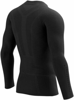 Running t-shirt with long sleeves Compressport On/Off Base Layer LS Top M Black S Running t-shirt with long sleeves - 2