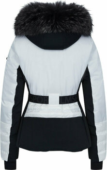 Ski Jacket Sportalm Oxford Womens Jacket with Fur Optical White 34 - 2