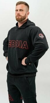 Fitness mikina Nebbia Long Pullover Hoodie Legacy Black M Fitness mikina - 2
