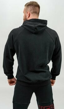 Fitness mikina Nebbia Long Pullover Hoodie Legacy Black M Fitness mikina - 3