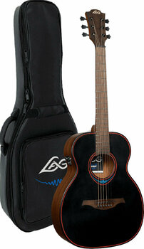 Speciell akustisk-elektrisk gitarr LAG TBW1TE Black - 6