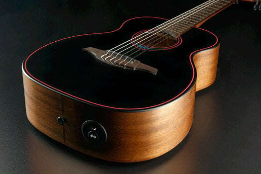 Elektroakusztikus gitár LAG TNBW1TE Black - 3