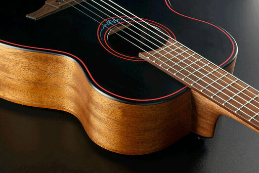 Guitarra eletroacústica especial LAG TNBW1TE Black - 4