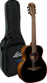 Speciell akustisk-elektrisk gitarr LAG TNBW1TE Black - 7