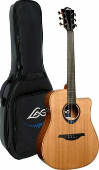 Elektroakusztikus gitár LAG TBW2DCE Natural - 3