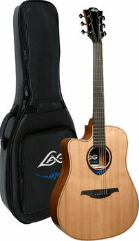 Guitarra eletroacústica especial LAG TLBW2DCE Natural - 3