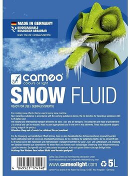 Tekočina za izdelavo snega Cameo SNOW 5L Tekočina za izdelavo snega - 2