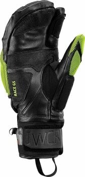 Ski Gloves Leki WCR Venom GS 3D Lobster Black/Ice Lemon 10 Ski Gloves - 3