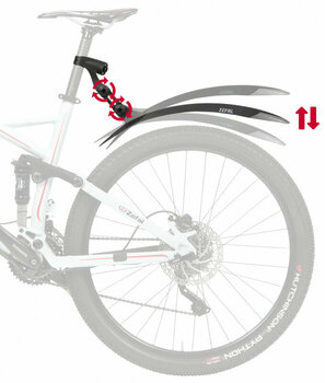 Aripă bicicletă Zéfal Deflector RM90+ Negru 27,5" (584 mm)-26" (559 mm)-29/28" (622 mm) Spate Aripă bicicletă - 4