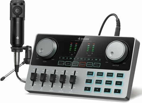 Podcast Mixer Donner Podcard All-in-One Podcast Equipment Bundle - 4