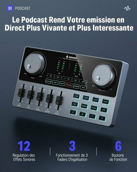 Tables de mixage podcast Donner Podcard All-in-One Podcast Equipment Bundle - 9