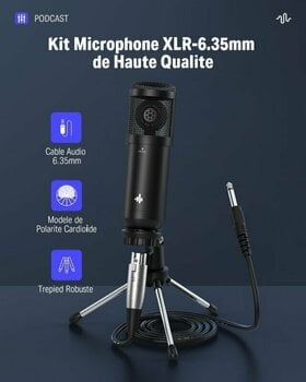 Podcast-mengpaneel Donner Podcard All-in-One Podcast Equipment Bundle - 10
