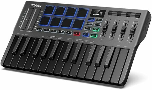 MIDI toetsenbord Donner DMK-25 Pro (Alleen uitgepakt) - 2