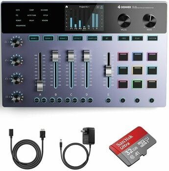 Podcast keverő Donner Integrated Digital Console for Podcasting - 5