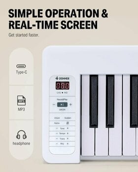 Keyboard with Touch Response Donner Dp-06 - 7