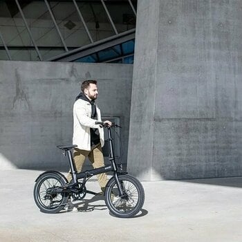 Bicicleta elétrica híbrida Eovolt Afternoon 20" V2 SHIMANO TOURNEY 1x7 Moon Grey - 13
