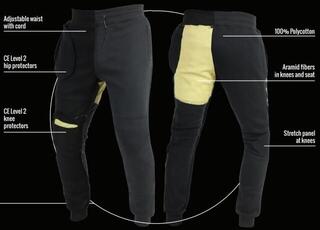 Calças têxteis Trilobite 2463 Drible Riding Sweatpants Black 2XL Calças têxteis - 2