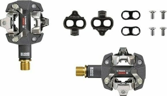 Clipless Pedals Look X-Track Race Carbon TI Black Clip-In Pedals - 3