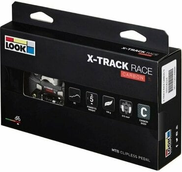 Pedaler uden klip Look X-Track Race Carbon TI Black Clip-In Pedals - 4