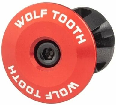 Manopole Wolf Tooth Alloy Bar End Plugs Red Manopole - 2