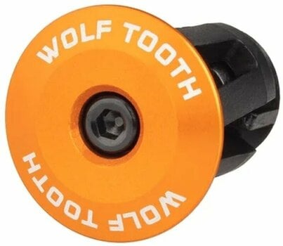Grips Wolf Tooth Alloy Bar End Plugs Orange Grips - 2