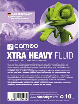 Fog fluid
 Cameo XTRA Heavy 10L Fog fluid
 - 2