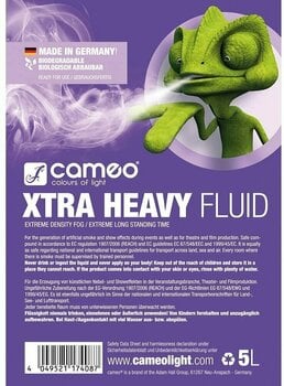 Fog fluid
 Cameo XTRA Heavy 5L Fog fluid
 - 2