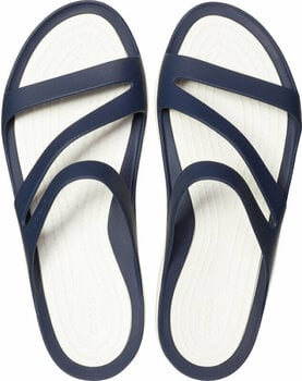 Womens Sailing Shoes Crocs Swiftwater Sandal Navy/White 41-42 - 5