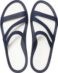 Womens Sailing Shoes Crocs Women's Swiftwater Navy/White - 4