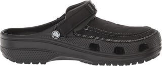 Mens Sailing Shoes Crocs Yukon Vista II LiteRide Clog Black/Slate Grey - 1