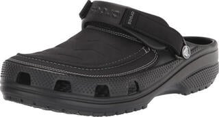 Mens Sailing Shoes Crocs Yukon Vista II LiteRide Clog Black/Slate Grey - 2