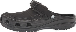 Mens Sailing Shoes Crocs Yukon Vista II LiteRide Clog Black/Slate Grey - 3