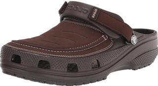 Mens Sailing Shoes Crocs Yukon Vista II LiteRide Clog Espresso/Mushroom - 2