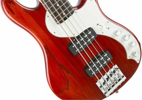 5-saitiger E-Bass, 5-Saiter E-Bass Fender American Elite Dimension Bass V HH Ebony Cayenne - 6