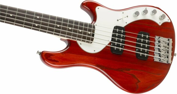 5-saitiger E-Bass, 5-Saiter E-Bass Fender American Elite Dimension Bass V HH Ebony Cayenne - 7