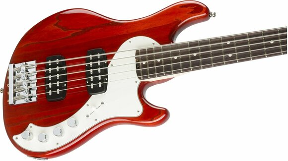5-saitiger E-Bass, 5-Saiter E-Bass Fender American Elite Dimension Bass V HH Ebony Cayenne - 8