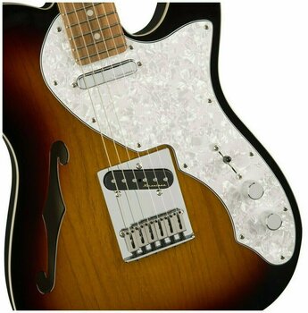 Elektrische gitaar Fender Deluxe Telecaster Thinline Pau Ferro 3-Tone Sunburst - 4