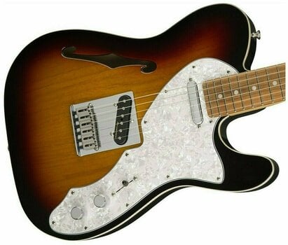 Elektromos gitár Fender Deluxe Telecaster Thinline Pau Ferro 3-Tone Sunburst - 5