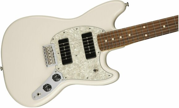 Electric guitar Fender Mustang 90 Pau Ferro Olympic White - 3