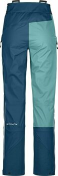 Ski Pants Ortovox 3L Ortler Pants W Petrol Blue XS - 2