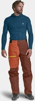 Lyžařské kalhoty Ortovox 3L Ortler Pants M Petrol Blue S - 6