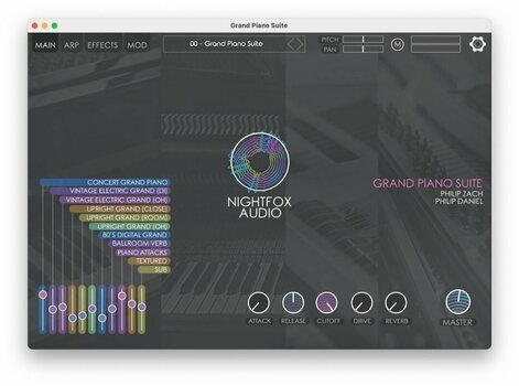 Logiciel de studio Plugins d'effets NIGHTFOX_AUDIO Nightfox Audio Grand Piano Suite (Produit numérique) - 2